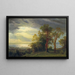 Vista del Hudson - Albert Bierstadt — cuadro enmarcado en la pared
