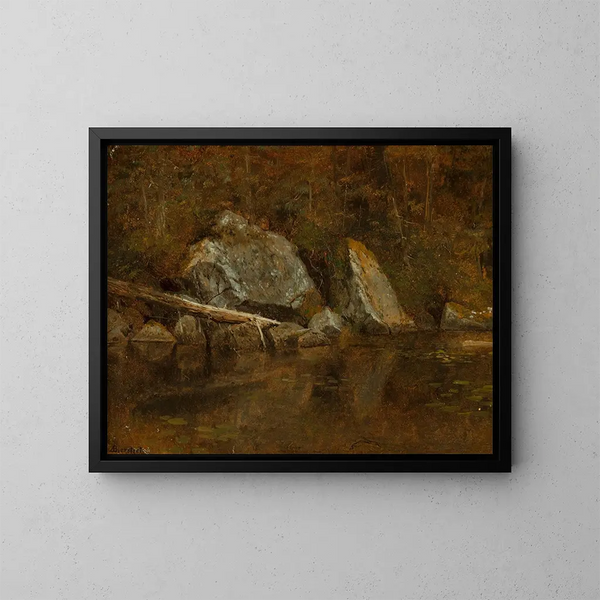Montañas Blancas, Lago Écho - Albert Bierstadt — cuadro enmarcado en la pared