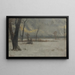 Paisaje de invierno - Albert Bierstadt — cuadro enmarcado en la pared