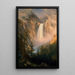 Yellowstone Falls Painting - Albert Bierstadt — framed artwork on a wall