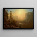 Yosemite Valley Painting, Glacier Point Trail - Albert Bierstadt — framed artwork on a wall