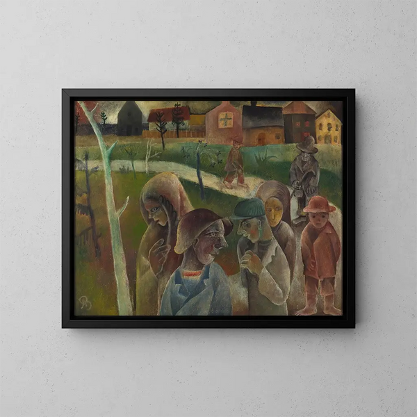 Autoroute - Albert Bloch — cuadro enmarcado en la pared
