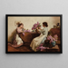 Women arranging flowers - Albert Chevallier Tayler — framed artwork on a wall