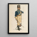 a Finnish war uniform soldier - Albert Edelfelt — framed artwork on a wall