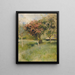 Aubépine en flor Vista desde Chantilly - Albert Edelfelt — cuadro enmarcado en la pared