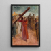 Cristo llevando la cruz - Albert Edelfelt — cuadro enmarcado en la pared