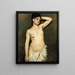 Estudio de desnudo femenino - Albert Edelfelt — cuadro enmarcado en la pared