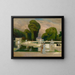 del parque de Saint-Cloud en París - Albert Edelfelt — cuadro enmarcado en la pared