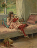 Bons amis, Berta et Capi - Albert Edelfelt — vista de la obra