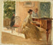 En la sala de estar en Haiko - Albert Edelfelt — vista de la obra