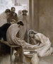 Jesús lavando los pies de sus discípulos - Albert Edelfelt — vista de la obra