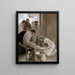 Jesús lavando los pies de sus discípulos - Albert Edelfelt — cuadro enmarcado en la pared