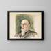 Estudio de retrato de Leo Mechelin - Albert Edelfelt — cuadro enmarcado en la pared