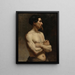 Study of the Academy of Male Models - Albert Edelfelt — framed artwork on a wall