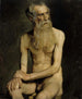 Study of the Old Man Sitting Academy - Albert Edelfelt — artwork view