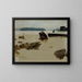Open sea off Haikko, study for Boys playing on the beach - Albert Edelfelt — framed artwork on a wall