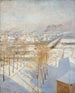 París bajo la nieve - Albert Edelfelt — vista de la obra