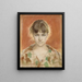 Maniquí parisino con bata - Albert Edelfelt — cuadro enmarcado en la pared