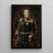Retrato del general ayudante conde Adolf Aminoff boceto - Albert Edelfelt — cuadro enmarcado en la pared