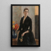 retrato de la Sra. Weissgerber de Stragewicz, más tarde Sra. R Berenger - Albert Edelfelt | R — cuadro enmarcado en la pared