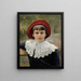 Portrait of the artist sister Berta Edelfelt - Albert Edelfelt — framed artwork on a wall