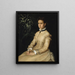 retrato de la artista hermana Ellen Edelfelt - Albert Edelfelt — cuadro enmarcado en la pared