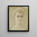 retrato de la baronesa Naomi Emi De La Chapelle - Albert Edelfelt | Cuadro — cuadro enmarcado en la pared