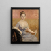 Study of the portrait of Countess Augusta Lewenhaupt - Albert Edelfelt — framed artwork on a wall