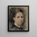 Portrait of Annie Edelfelt - Albert Edelfelt — framed artwork on a wall