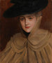 Retrato de una joven mujer - Albert Edelfelt — vista de la obra