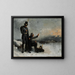Scene of the Finnish war - Albert Edelfelt — framed artwork on a wall