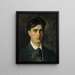 Autorretrato - Albert Edelfelt — cuadro enmarcado en la pared