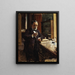 Estudio para el retrato de Louis Pasteur - Albert Edelfelt — cuadro enmarcado en la pared