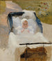El hijo del artista, Erik, en un cochecito - Albert Edelfelt — vista de la obra