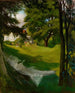 La villa de verano de los artistas en Haikko vista del mar - Albert Edelfelt — vista de la obra