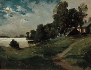 Albert Edelfelt - Villa at Haikko in the Moonlight.webp