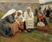 Mujeres frente a la iglesia de Ruokolahti - Albert Edelfelt — vista de la obra