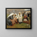 Mujeres frente a la iglesia de Ruokolahti - Albert Edelfelt — cuadro enmarcado en la pared