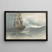 Navire en mer - Albert Ernest Markes — cuadro enmarcado en la pared