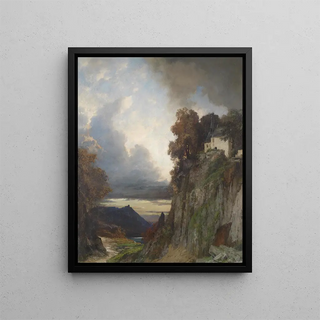 Albert Flamm - Abendstimmung am Rhein.webp