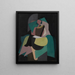 Mujer sentada - Albert Gleizes — cuadro enmarcado en la pared