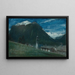 Au clair de lune, Pontresina, Engadine, Suisse - Albert Goodwin — framed artwork on a wall