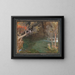 Rasselas explorando el río subterráneo - Albert Goodwin — cuadro enmarcado en la pared