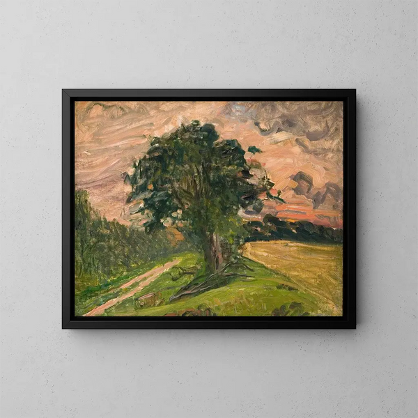 Paisaje de Tisvilde - Albert Gottschalk — cuadro enmarcado en la pared