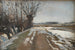 Paisaje de Invierno en Utterslev cerca de Copenhague - Albert Gottschalk — vista de la obra