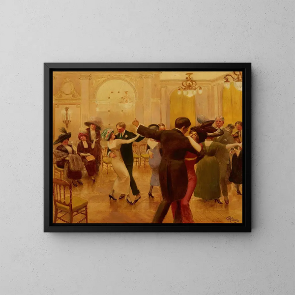 La danza - Albert Guillaume — cuadro enmarcado en la pared