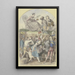 de la Coronación de un artista ante mucha gente - Albert Hendschel — cuadro enmarcado en la pared