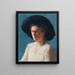 Portrait of Esther Kern - Albert Hermann Daur — framed artwork on a wall
