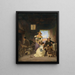 Hunters in an Inn - Albert Kühler — framed artwork on a wall