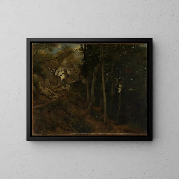 Paisaje cerca de Lerici - Albert Lang — cuadro enmarcado en la pared